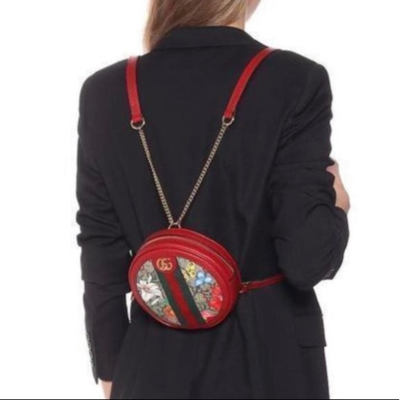 ❗️Authentic❗️ Gucci GG Supreme Monogram Flora mini backpack - Picture 7 of 10
